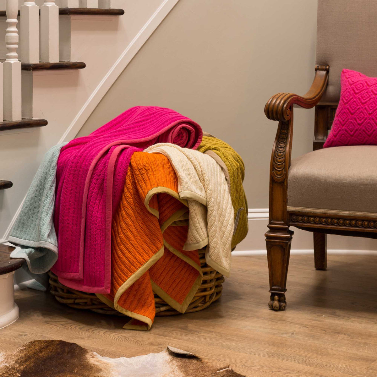Alicia Adams Rib 100% Alpaca Throw