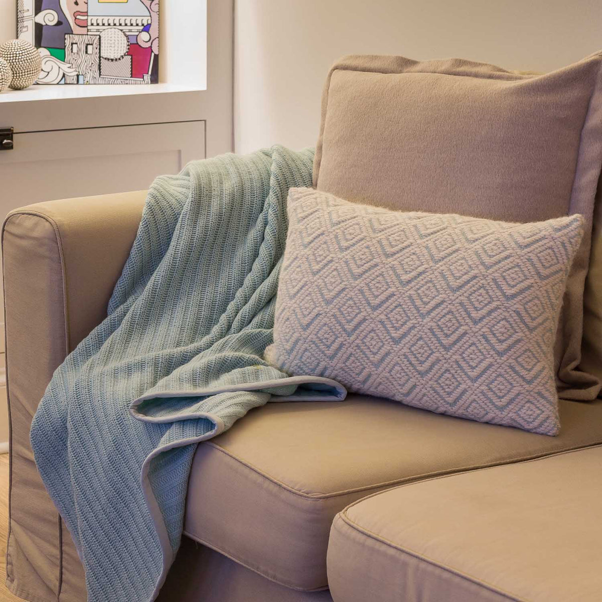 An image of Alicia Adams Rib 100% Alpaca Throw