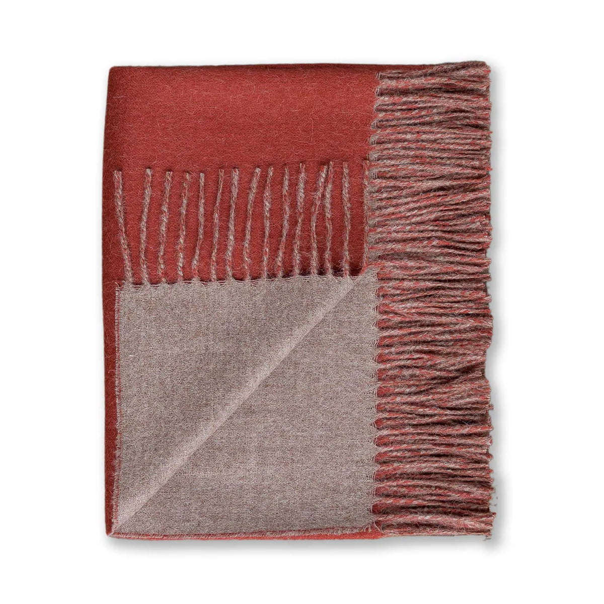 Alicia Adams Reversible 100% Alpaca Throw