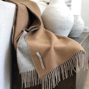 Alicia Adams Reversible 100% Alpaca Throw