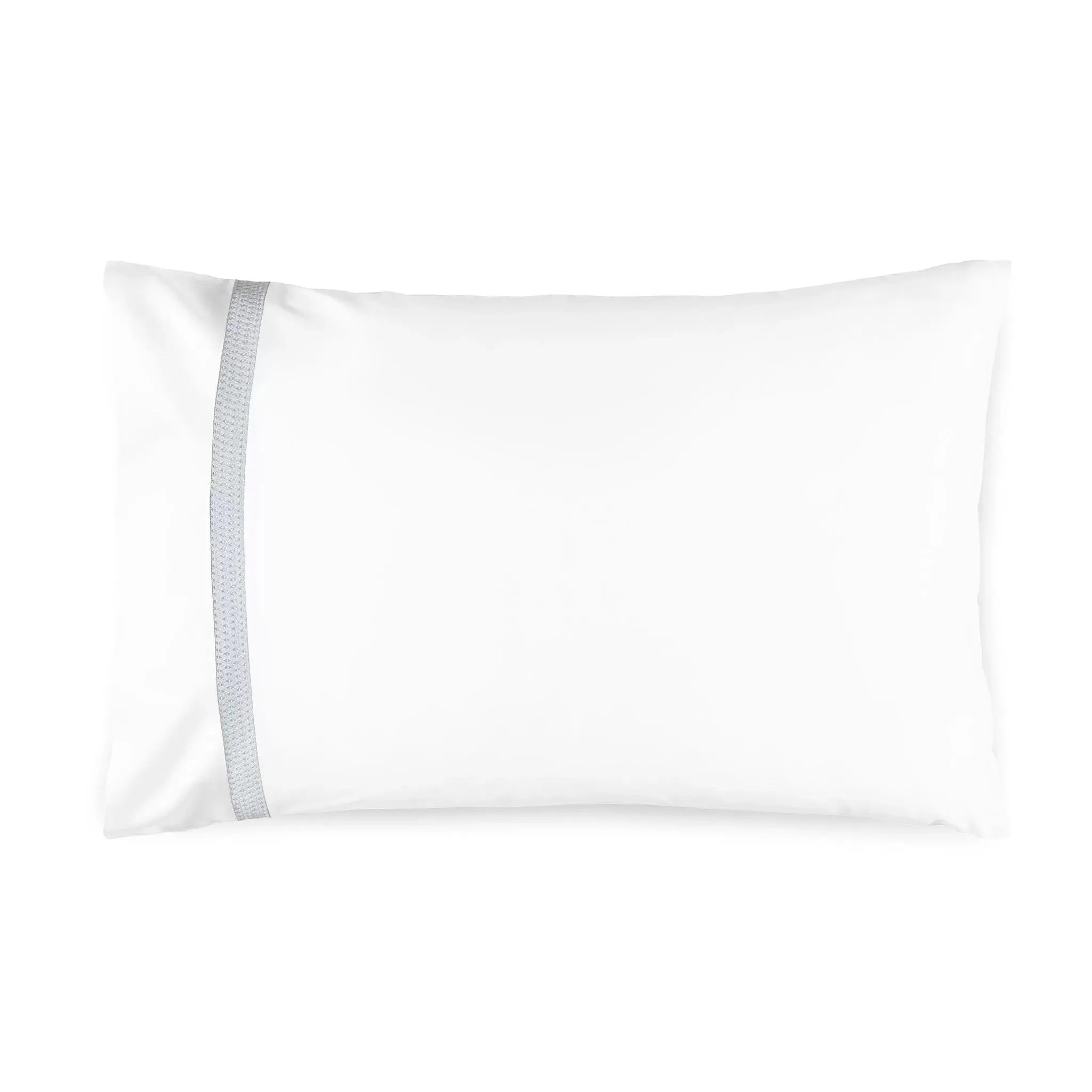 Amalia Home Sonia Pillowcase Pair in White Ice Blue