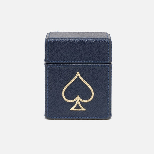 Pigeon and Poodle Aira Playing Cards in Leather Case