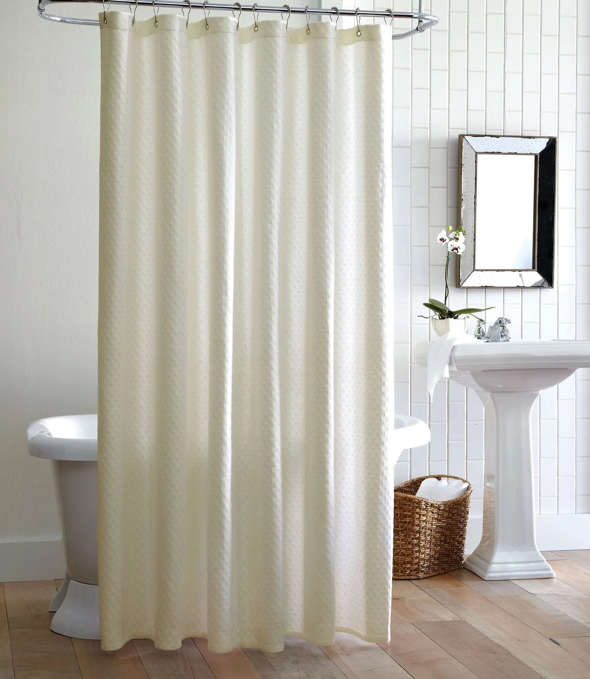Peacock Alley Alyssa Matelasse Shower Curtain