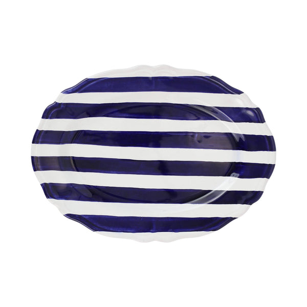 An image of Vietri Amalfitana Stripe Oval Platter