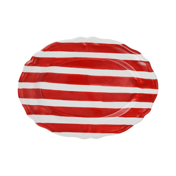 An image of Vietri Amalfitana Stripe Oval Platter