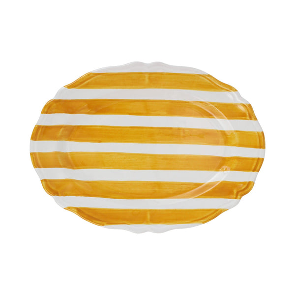 An image of Vietri Amalfitana Stripe Oval Platter