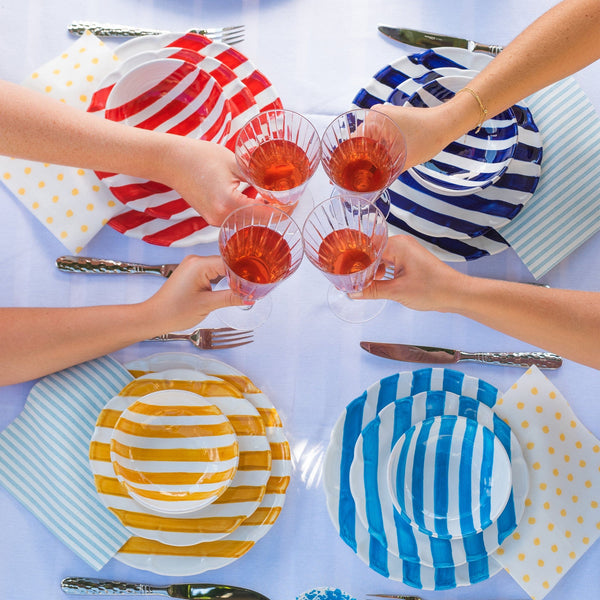 An image of Vietri Amalfitana Stripe Dinner Plate