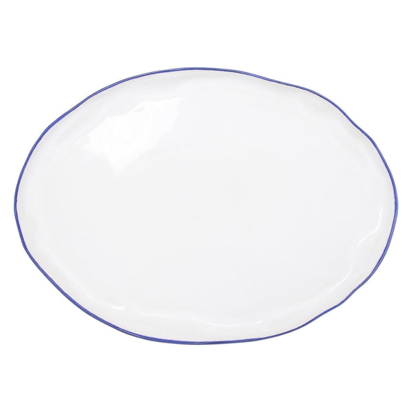 An image of Vietri Aurora Edge Large Oval Platter
