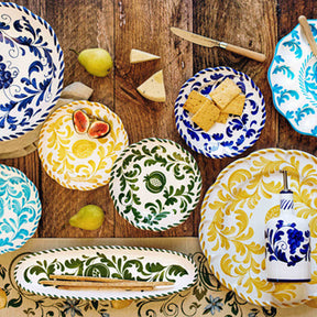 Vietri Arezzo Round Platter - Yellow