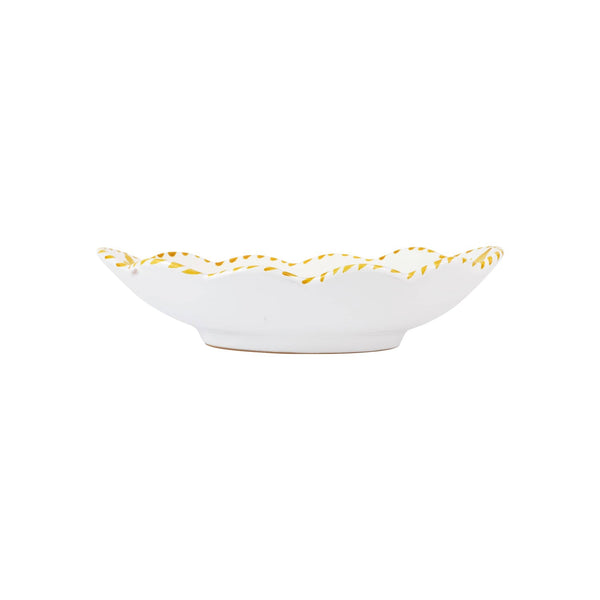Vietri Arezzo Oval Bowl - Yellow