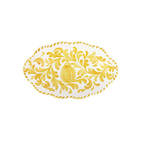 Vietri Arezzo Oval Bowl - Yellow