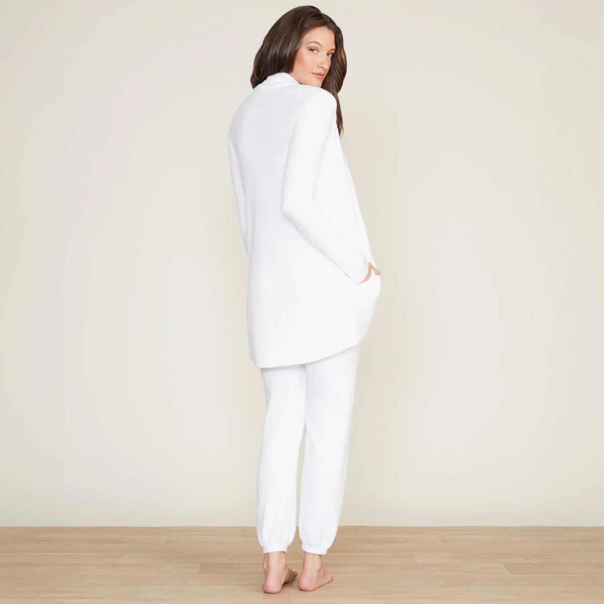 An image of Barefoot Dreams CozyChic Women's Lite Coastal Cardigan