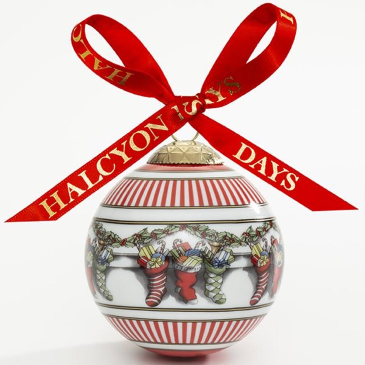 An image of Halcyon Days Christmas Stockings Bauble