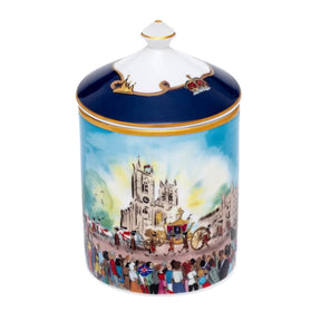 Halcyon Days Coronation at Westminster Abbey Sandalwood and Vetiver Lidded Candle