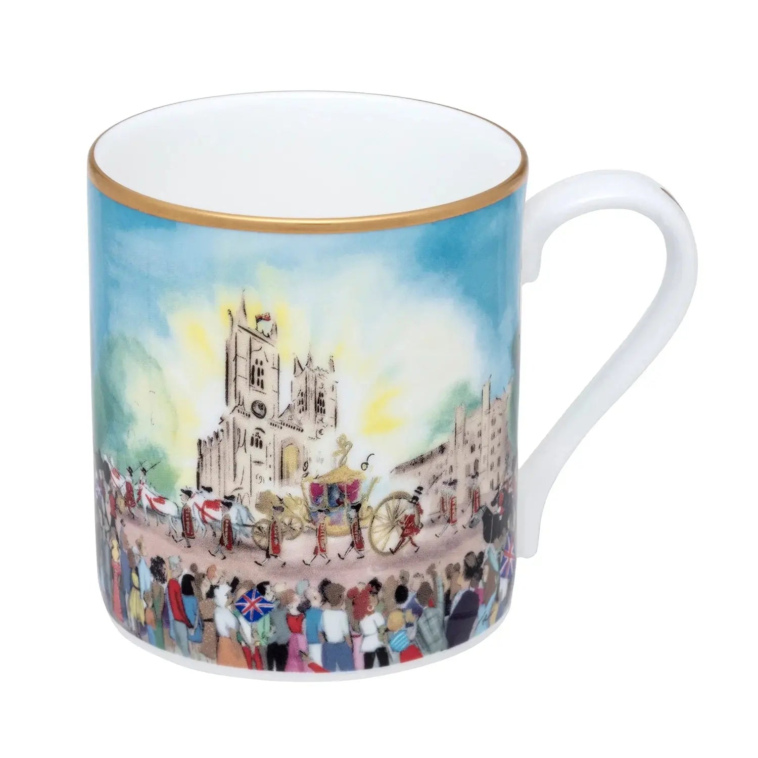 Halcyon Days Coronation at Westminster Abbey Mug