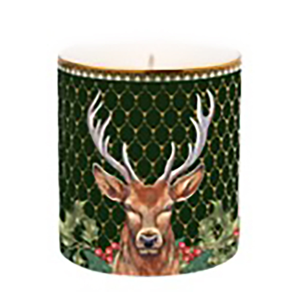 An image of Halcyon Days Antler & Stag Scottish Pine Unlidded Candle