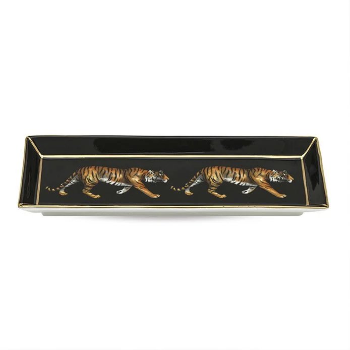 An image of Halcyon Days Tiger Square Tray