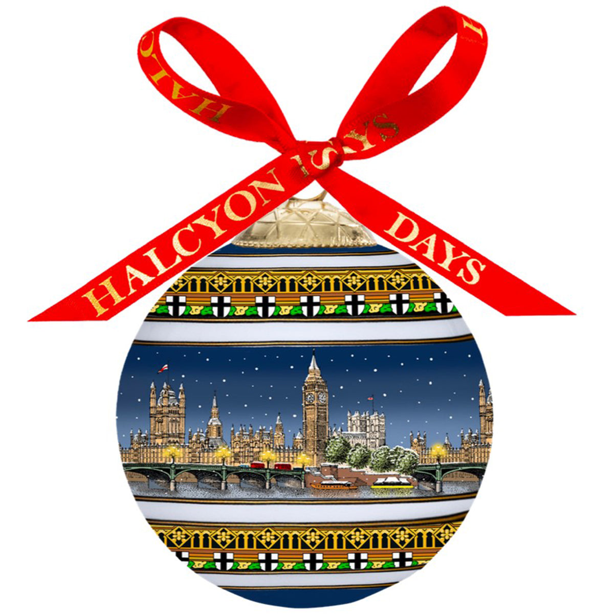 An image of Halcyon Days Westminster at Christmas Bauble