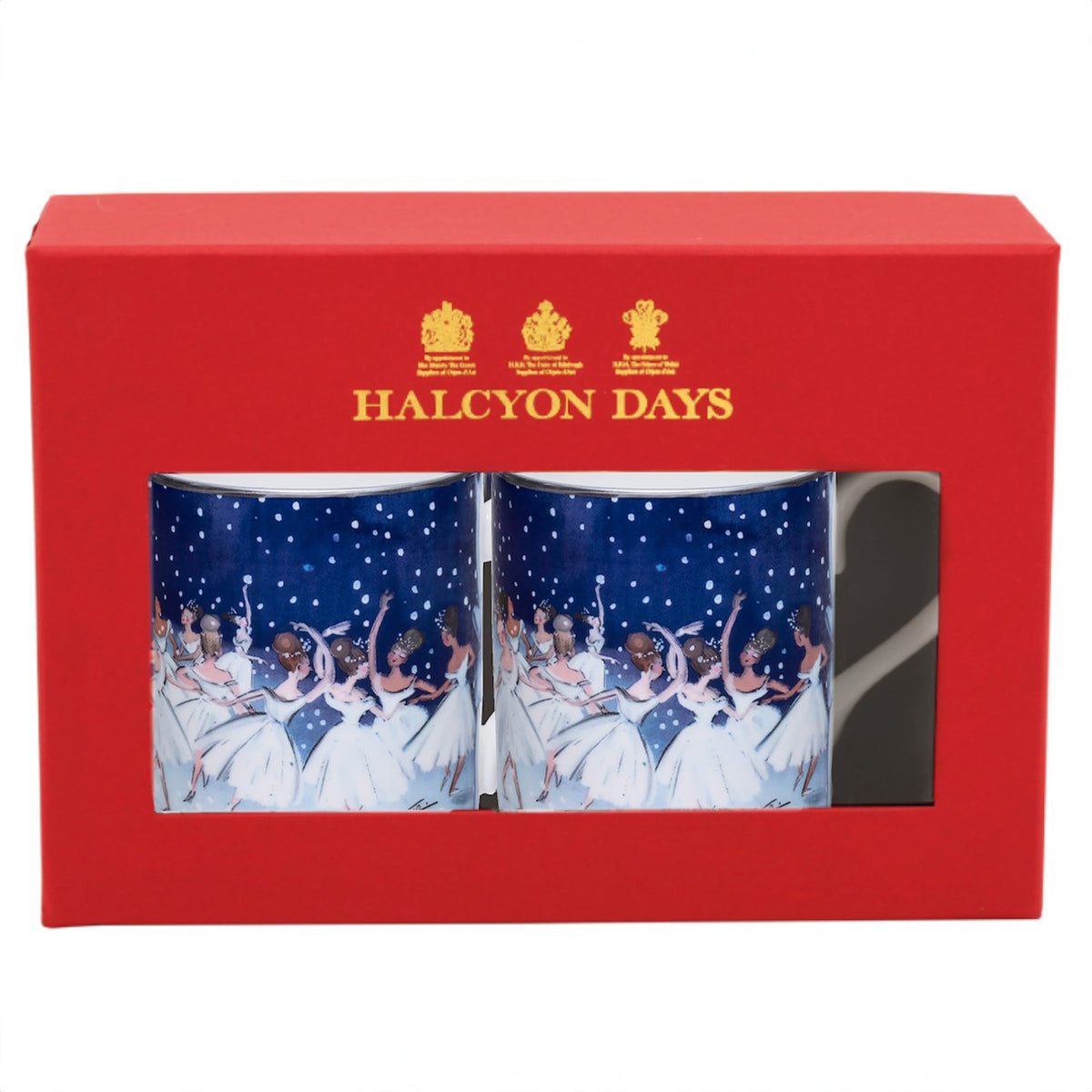 An image of Halcyon Days Waltz of the Snowflakes Mug - Set of 2