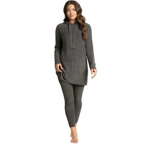 Barefoot Dreams CozyChic Lite Women's Hooded Rib Tunic