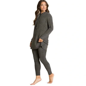 Barefoot Dreams CozyChic Lite Women's Hooded Rib Tunic