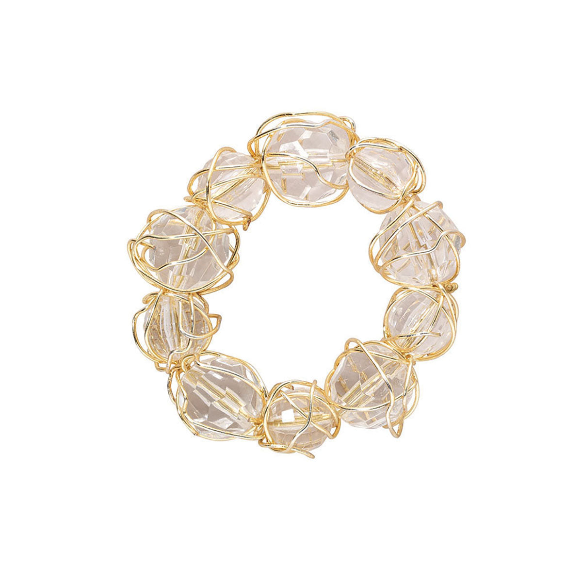 Bodrum Crystal Bauble Napkin Ring - Set of 4