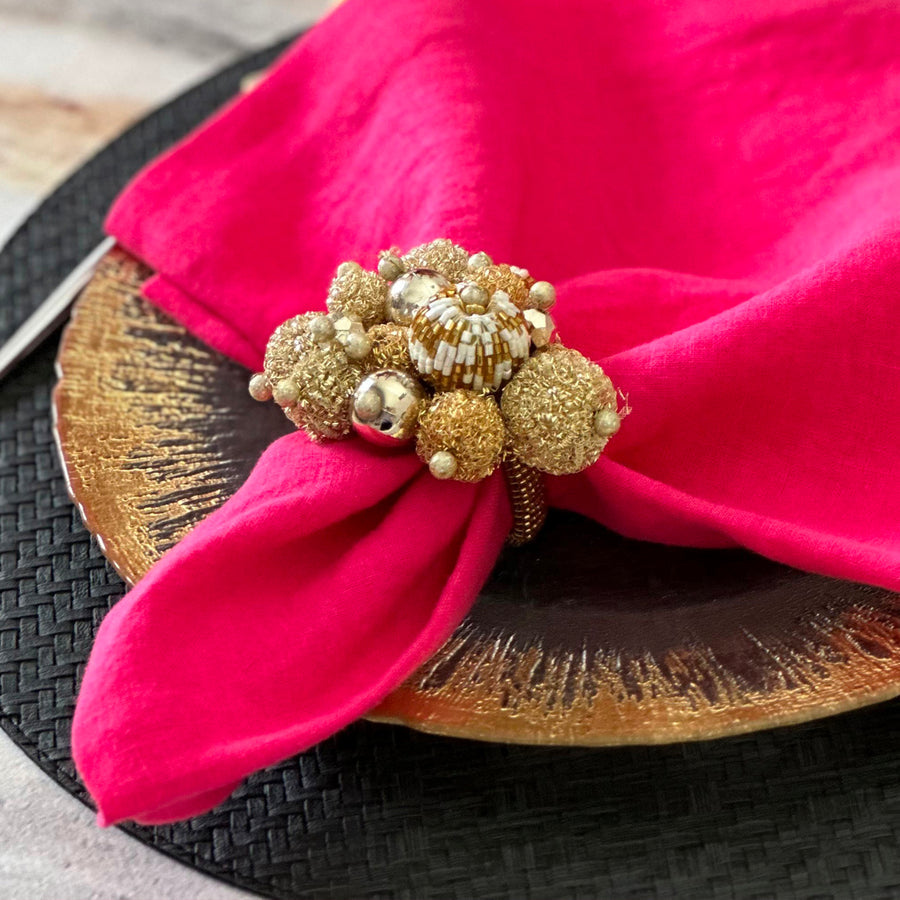An image of Bodrum Gala Set of 4 Napkin Ring