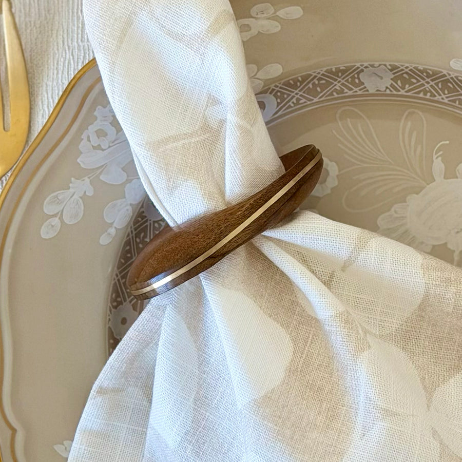 An image of Bodrum Morgan Set of 4 Napkin Ring
