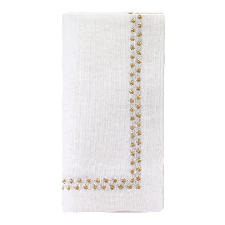 An image of Bodrum Pearls Dinner Napkin - Set of 4