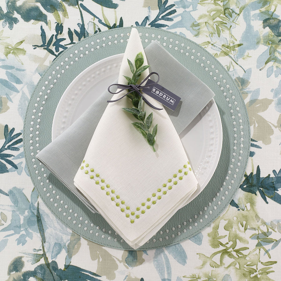 An image of Bodrum Pearls Set of 4 Dinner Napkin