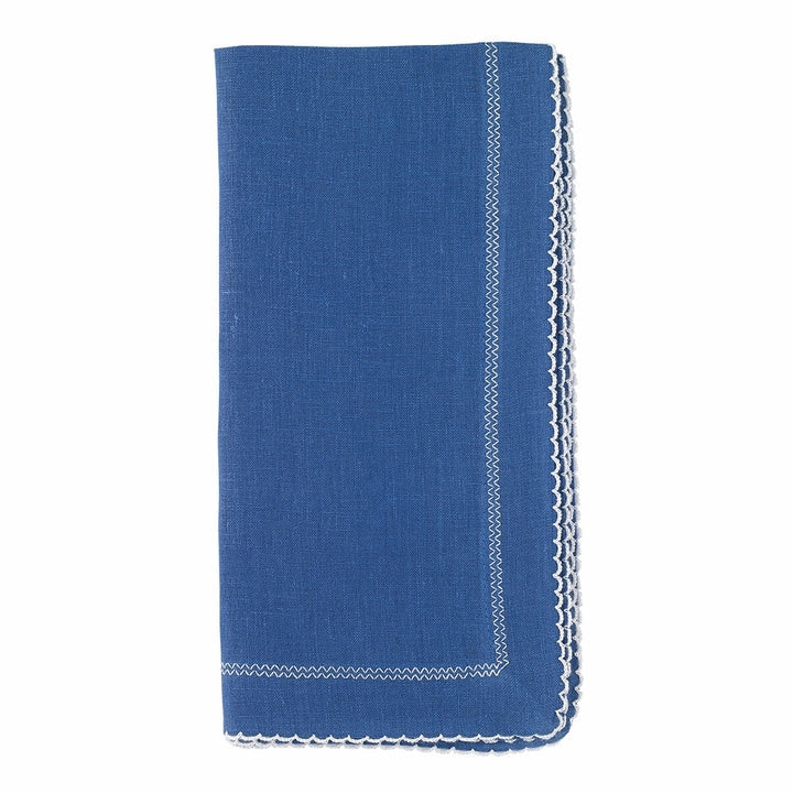 An image of Bodrum Picot Set of 4 Dinner Napkin