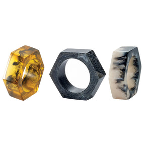 Bodrum Piper Set of 4 Napkin Ring