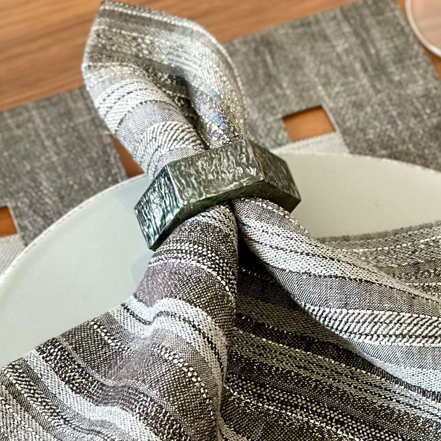 An image of Bodrum Piper Set of 4 Napkin Ring