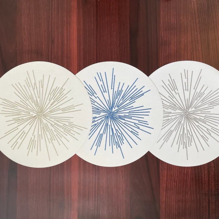 An image of Bodrum Starburst Round Placemat - Set of 4