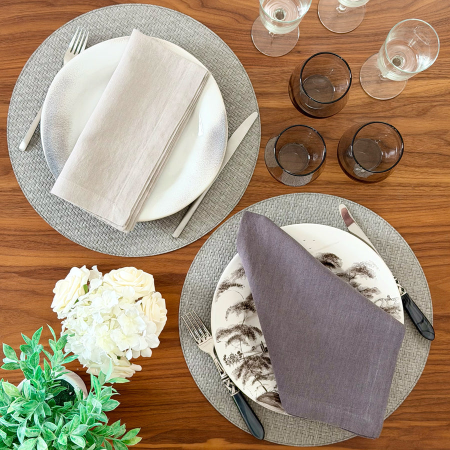 An image of Bodrum Wicker Set of 4 Round Placemat
