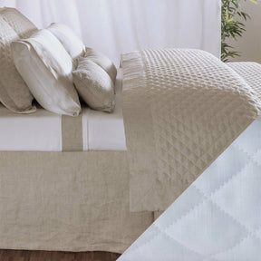Bovi Hudson Linen Quilted Coverlet