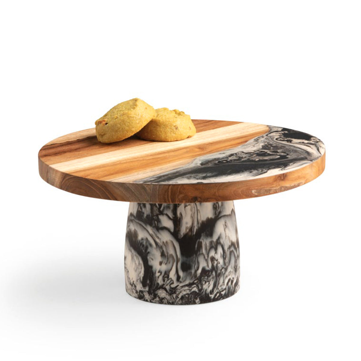 An image of Blue Pheasant Austin Swirled Resin Cake Stand
