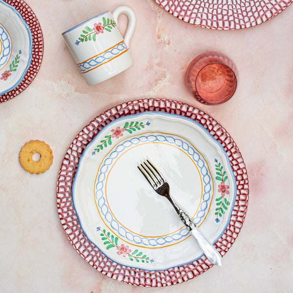 An image of Vietri Bella Rosa Dinner Plate