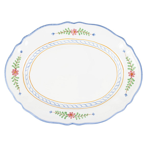 An image of Vietri Bella Rosa Oval Platter