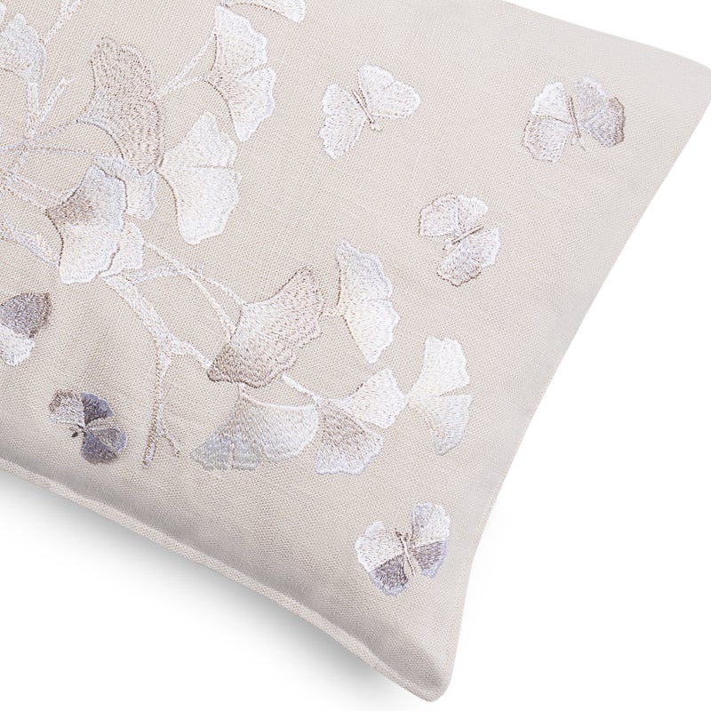 An image of Michael Aram Butterfly Gingko Ombre Embroidered Decorative Pillow