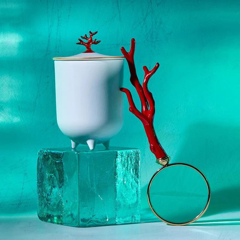 L' Objet Natural Curiosities Coral Candle 8 oz