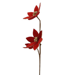 Kurt Adler Red Poinsettia Spray
