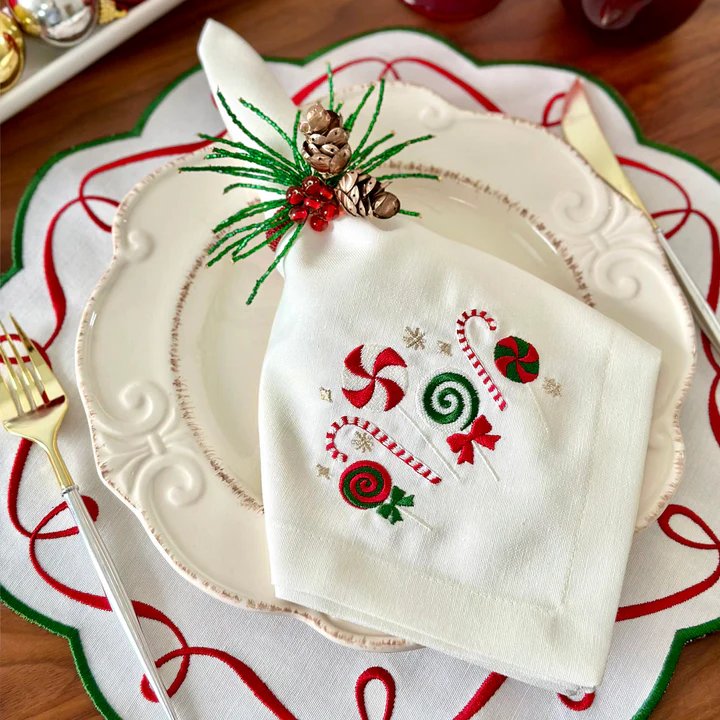 An image of Bodrum Candyland Set of 4 Napkin