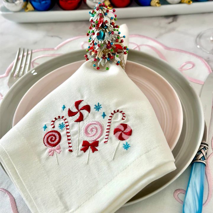 An image of Bodrum Candyland Set of 4 Napkin