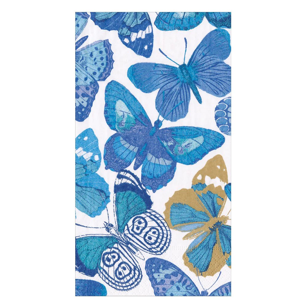 Caspari Butterflies Guest Towels
