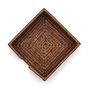 Caspari Rattan Cocktail Napkins Holder