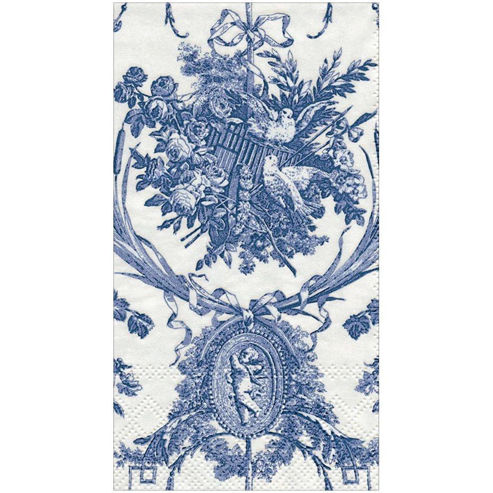 Caspari Romantic Toile Guest Towels