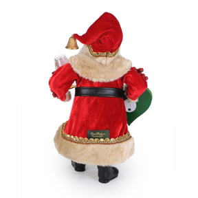 Karen Didion Lighted Christmas Joy Wine Santa