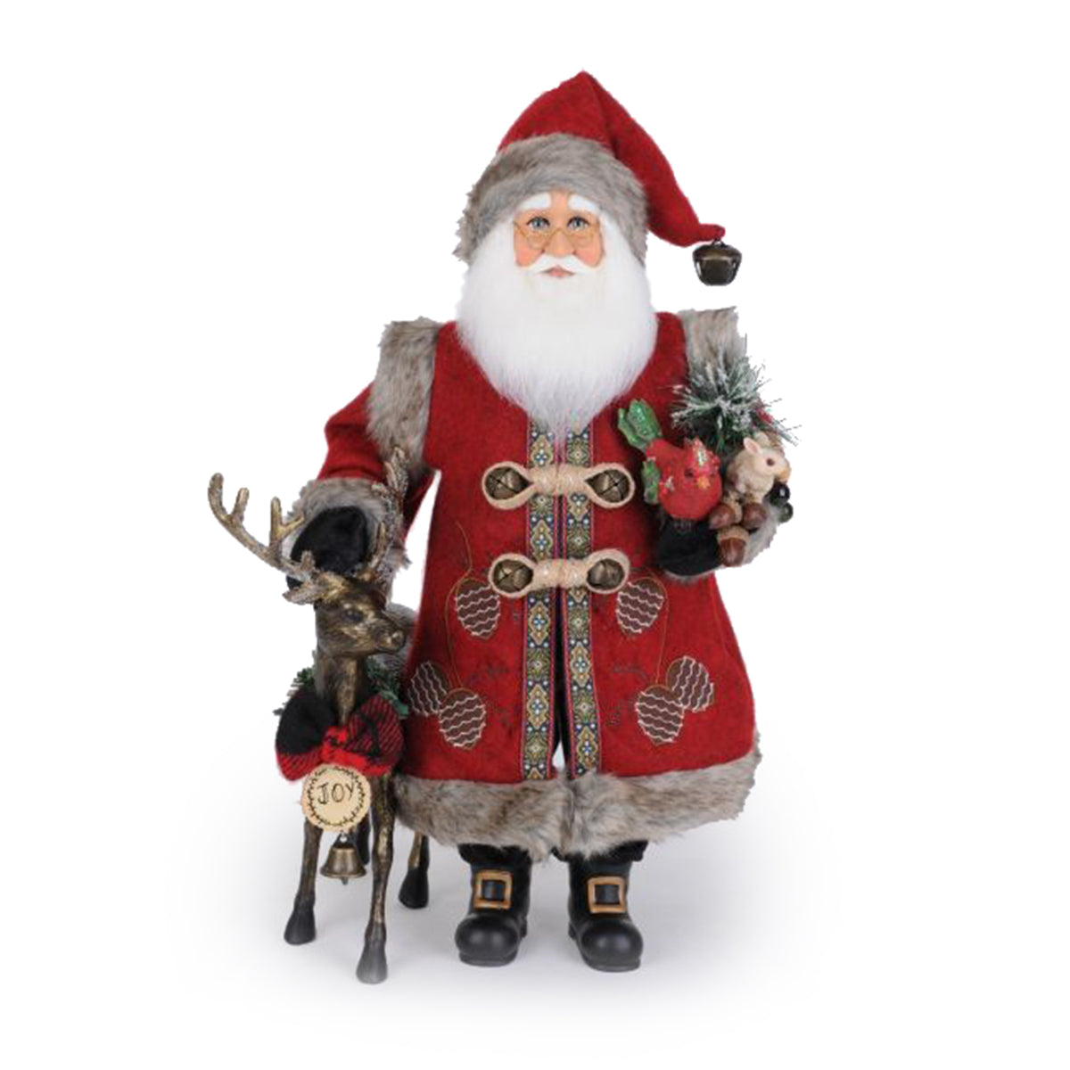 Karen Didion Reindeer Joy Santa