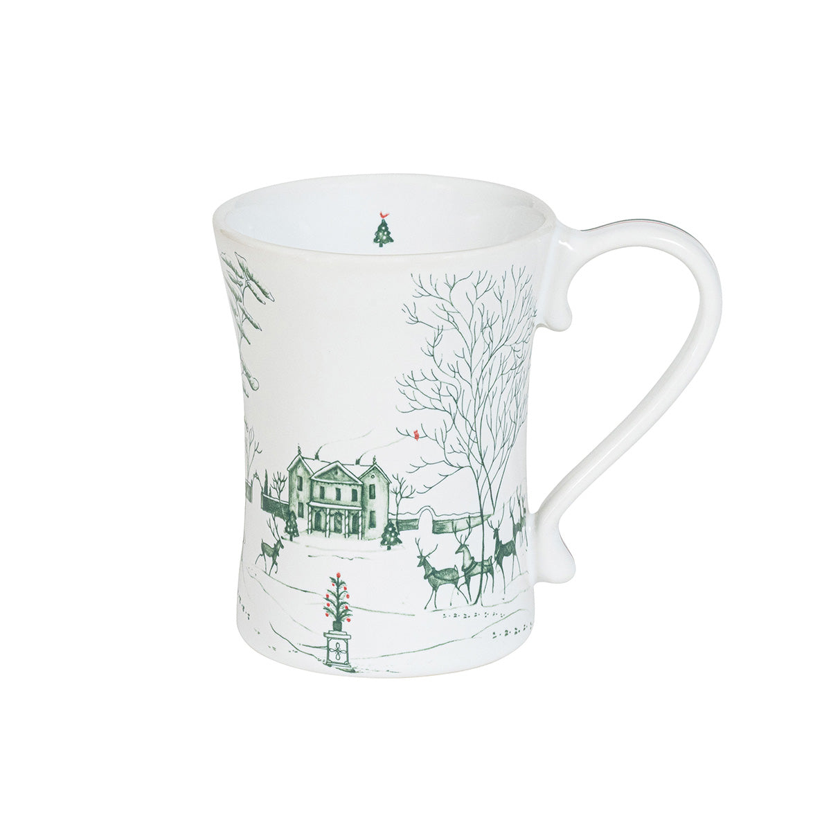 An image of Juliska Country Estate Winter Frolic Mug - Evergreen